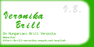 veronika brill business card